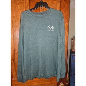 Ocean + Coast‎ Men's Green Cotton XL TSHIRT Tee Long Sleeve Lightweight Casual